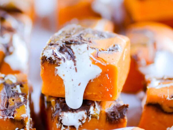 Pumpkin Nutella Marshmallow Fudge Recipe