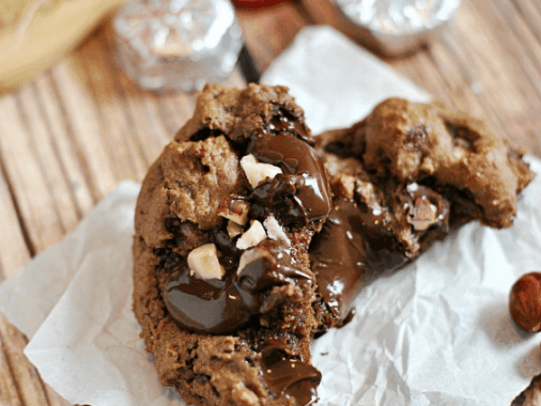 Dark Chocolate Hazelnut Cookies Recipe