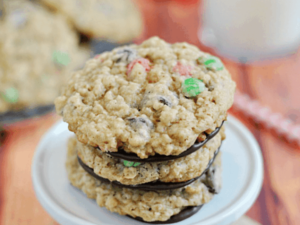 M&M Choc-Oat-Cookies & Christmas Quotes Recipe