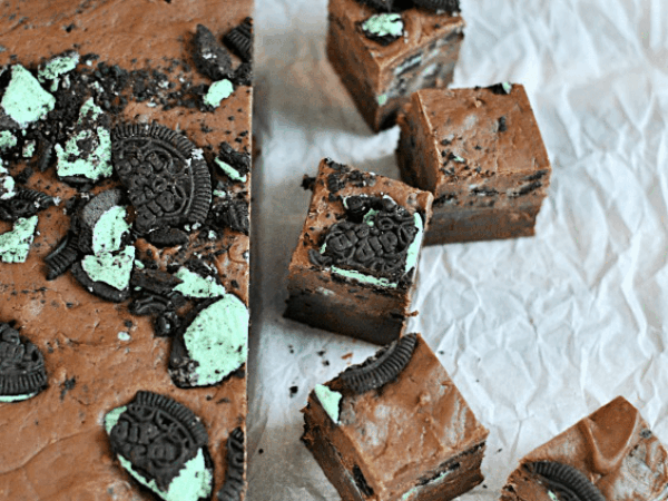 Dark Chocolate Mint Truffle Oreo Fudge Recipe