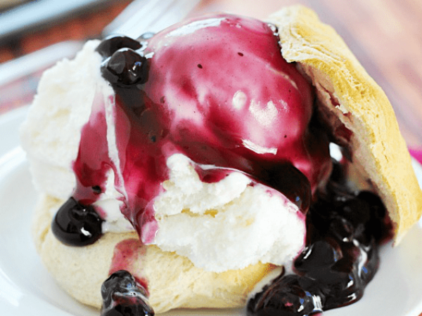 3-Ingredient Blueberry Shortcakes Recipe