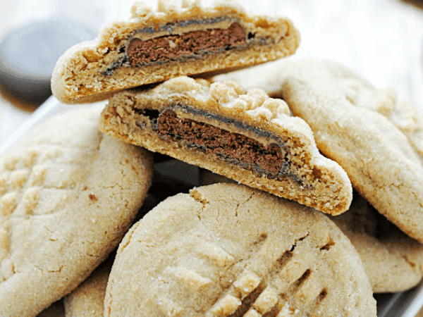 Tagalong-stuffed Peanut Butter Cookies Recipe