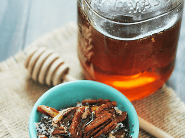 Pecan Honey Chia Yogurt Bowl