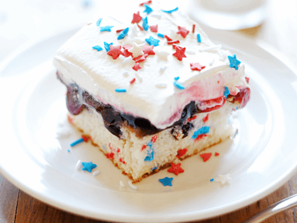 Red, White, and Blue Poke Cake Recipe