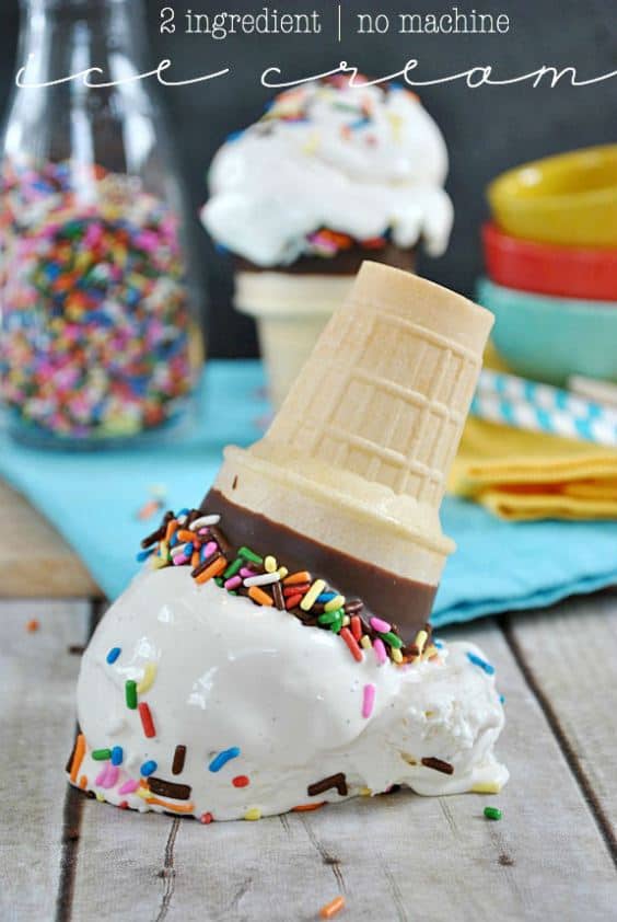 2-Ingredient No Machine Ice Cream