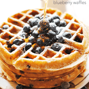 Blueberry Waffles | www.somethingswanky.com