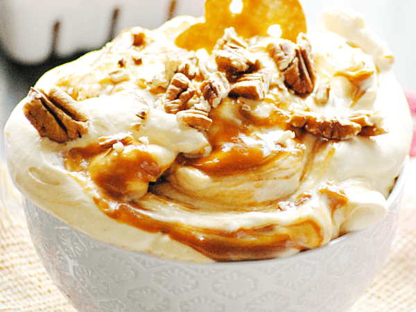 Caramel Butter Pecan Cake Batter Dip Recipe