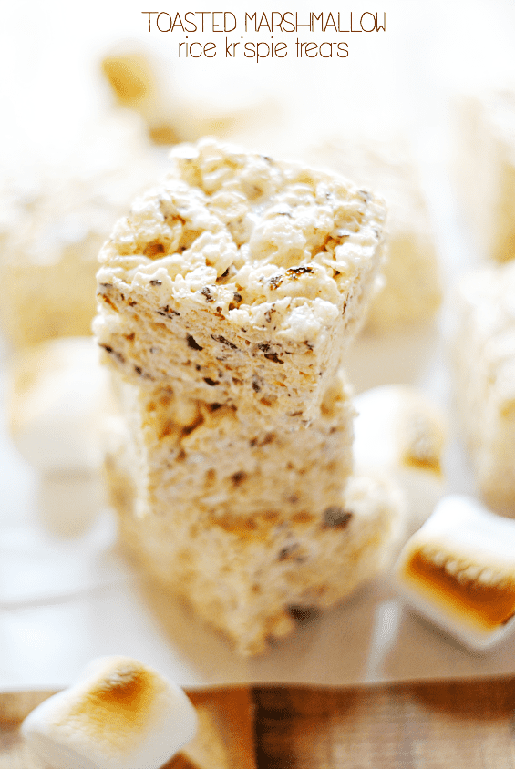 Toasted Marshmallow Rice Krispie Treats