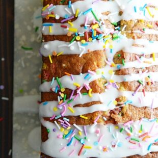 Birthday Cake Banana Bread Recipe
