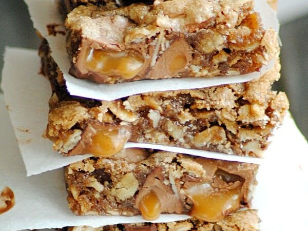 Rolo Oatmeal Cookie Bars Recipe