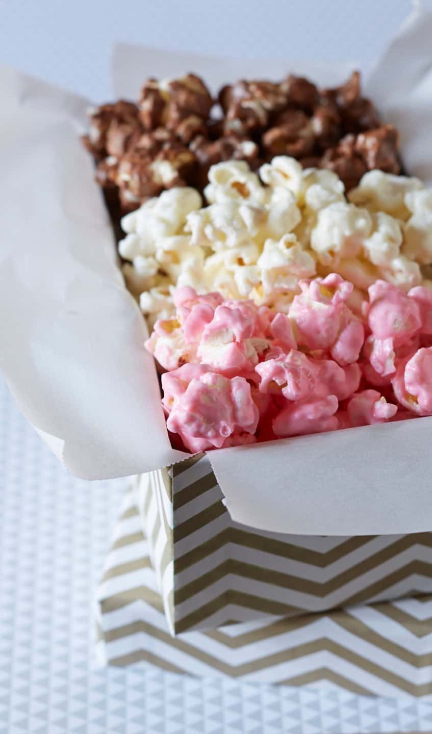 The recipe for Neapolitan popcorn form the newly released cookbook, Party Popcorn