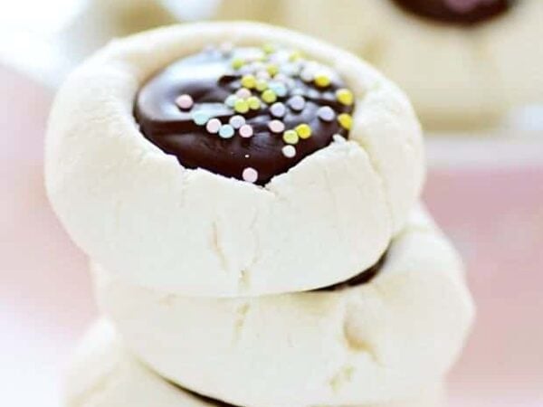 Chocolate Filled Thumbprint Cookies Recipe