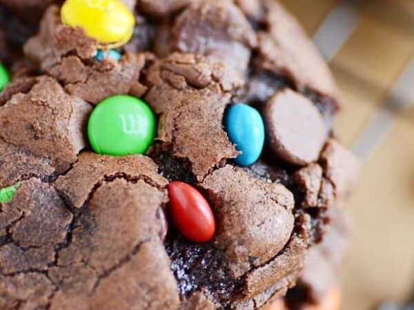 M&M Brownie Cookies Recipe