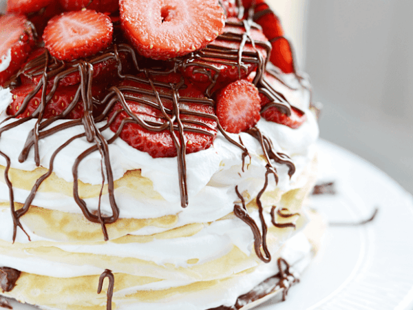 Strawberry Nutella Crepe Cake Recipe
