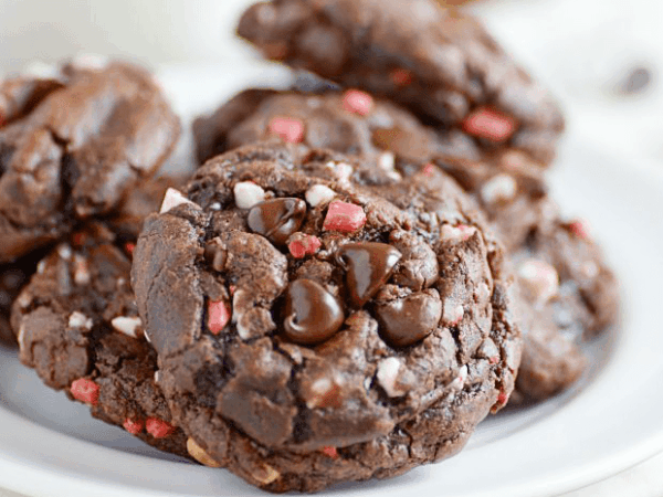 Candy Cane Brownie Cookies Recipe