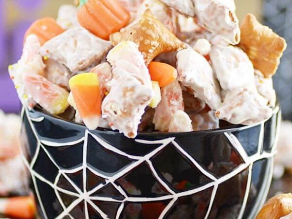 Candy Corn Peanut Butter Pretzel Munch Recipe