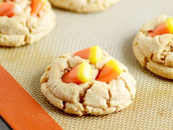Peanut Butter Candy Corn Cookies Recipe