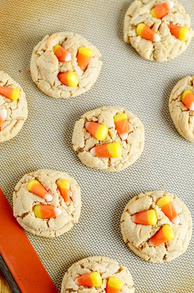 Peanut Butter Candy Corn Cookies