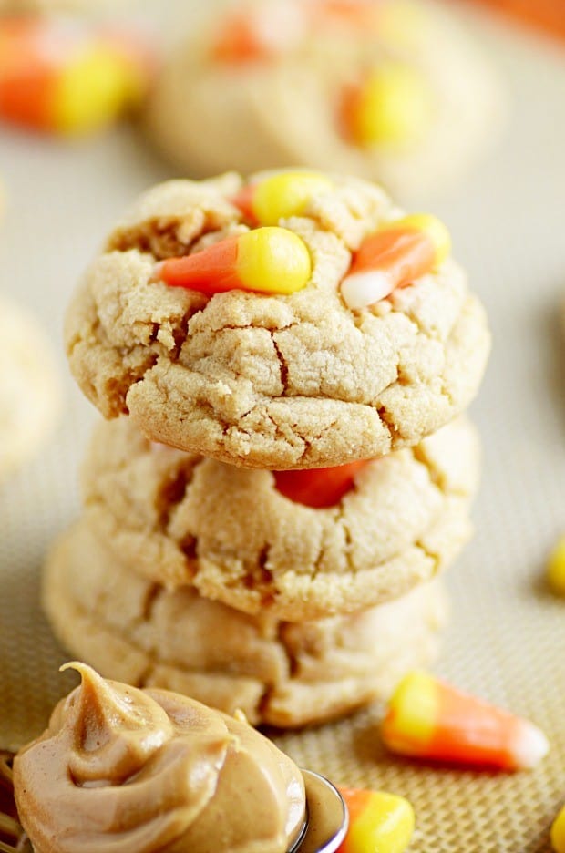 Peanut Butter Candy Corn Cookies