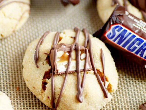 Peanut Butter Snickers Cookies Recipe