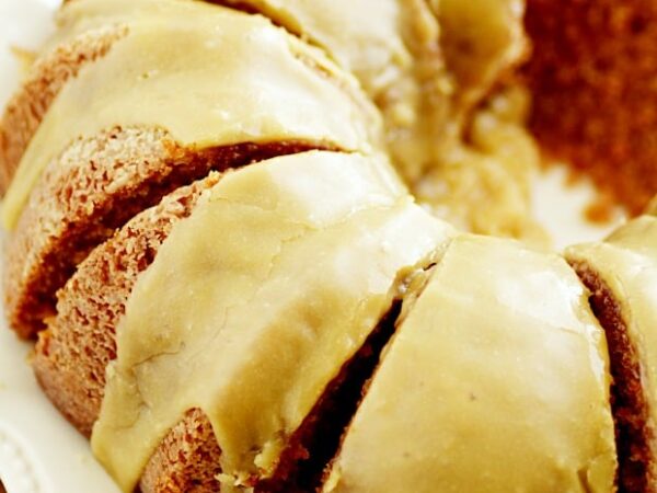 Applesauce Cake & Salted Caramel Glaze Recipe