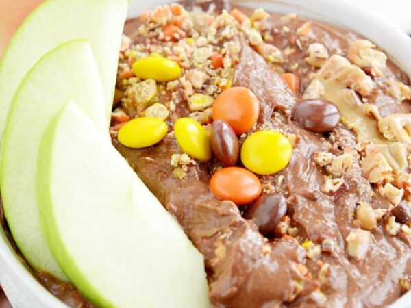 Skinny Peanut Butter Brownie Batter Dip Recipe