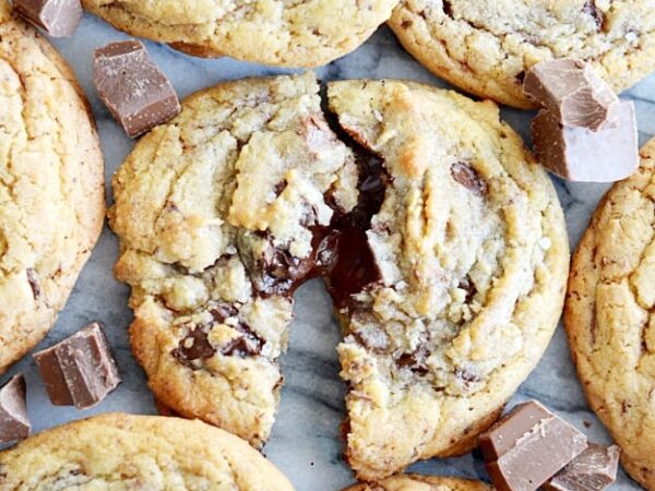 Chewy Double Chocolate Chocolate Chunk Cookies Recipe