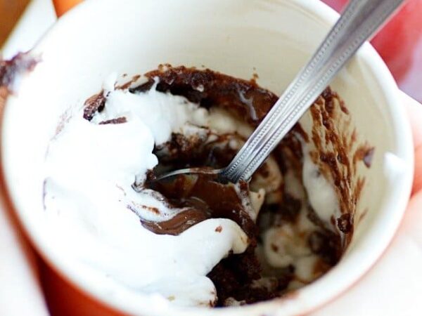Peanut Butter Chocolate Lava Mug Cake Recipe