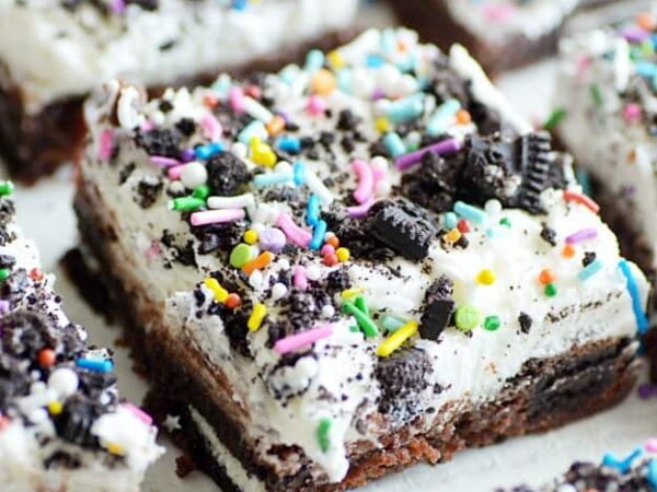 Oreo Brownies with Vanilla Buttercream Recipe