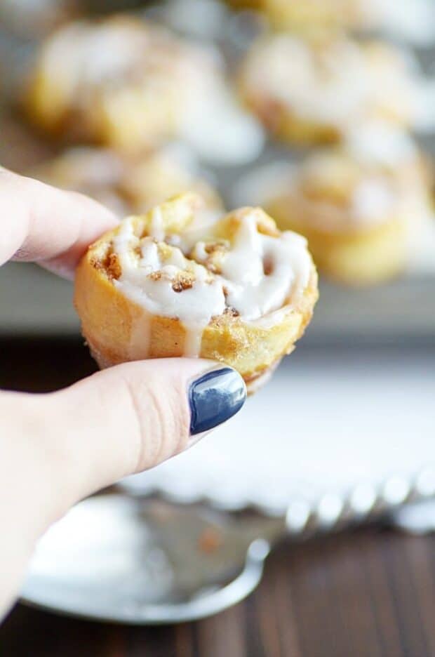 These melt in your mouth cinnamon rolls couldn't be easier thanks to refrigerated crescent roll dough!