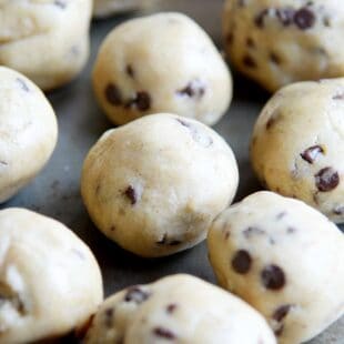 One bowl, no mixer, no chill time, NO FUSS chocolate chip cookies. This recipe calls for melted butter, so all you need is a sturdy spoon and a bowl for fresh cookies right out the oven in under 15 minutes!