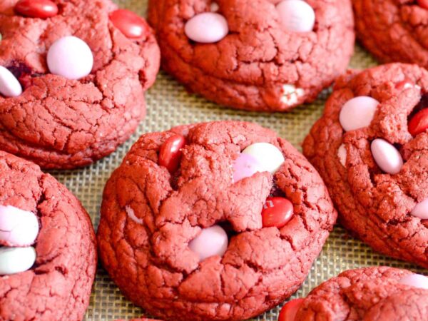 Red Velvet M&M Cookies Recipe
