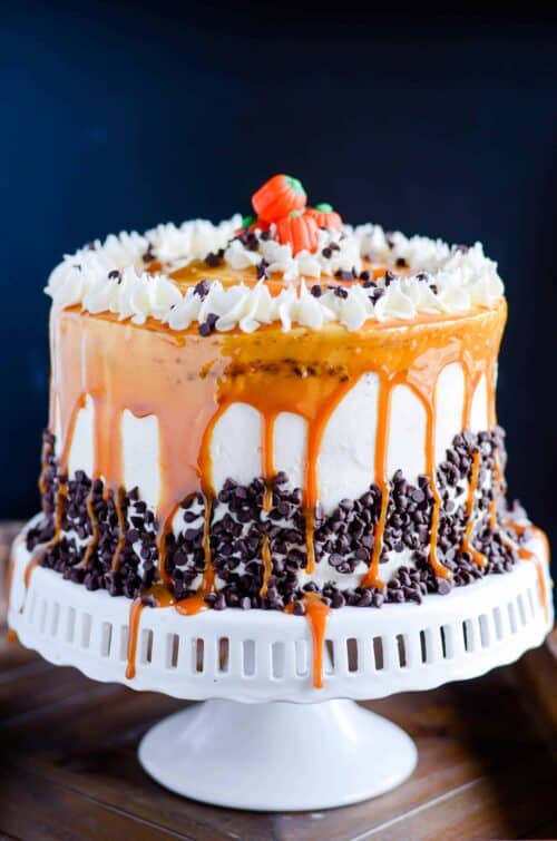You have to try this cake made with layers of pumpkin cake