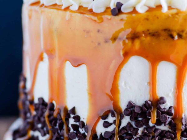 Pumpkin Chocolate Layer Cake with Cream Cheese Frosting and Butterscotch Caramel Recipe