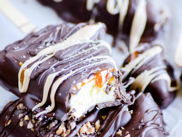 Salted Caramel and Chocolate Covered Cheesecake Recipe
