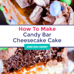 Candy Bar Cheesecake Cake Recipe