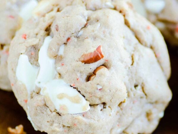 Carrot Cake Cookies with White Chocolate Chunks and Pecans Recipe