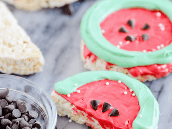 Watermelon Rice Krispie Treats Recipe