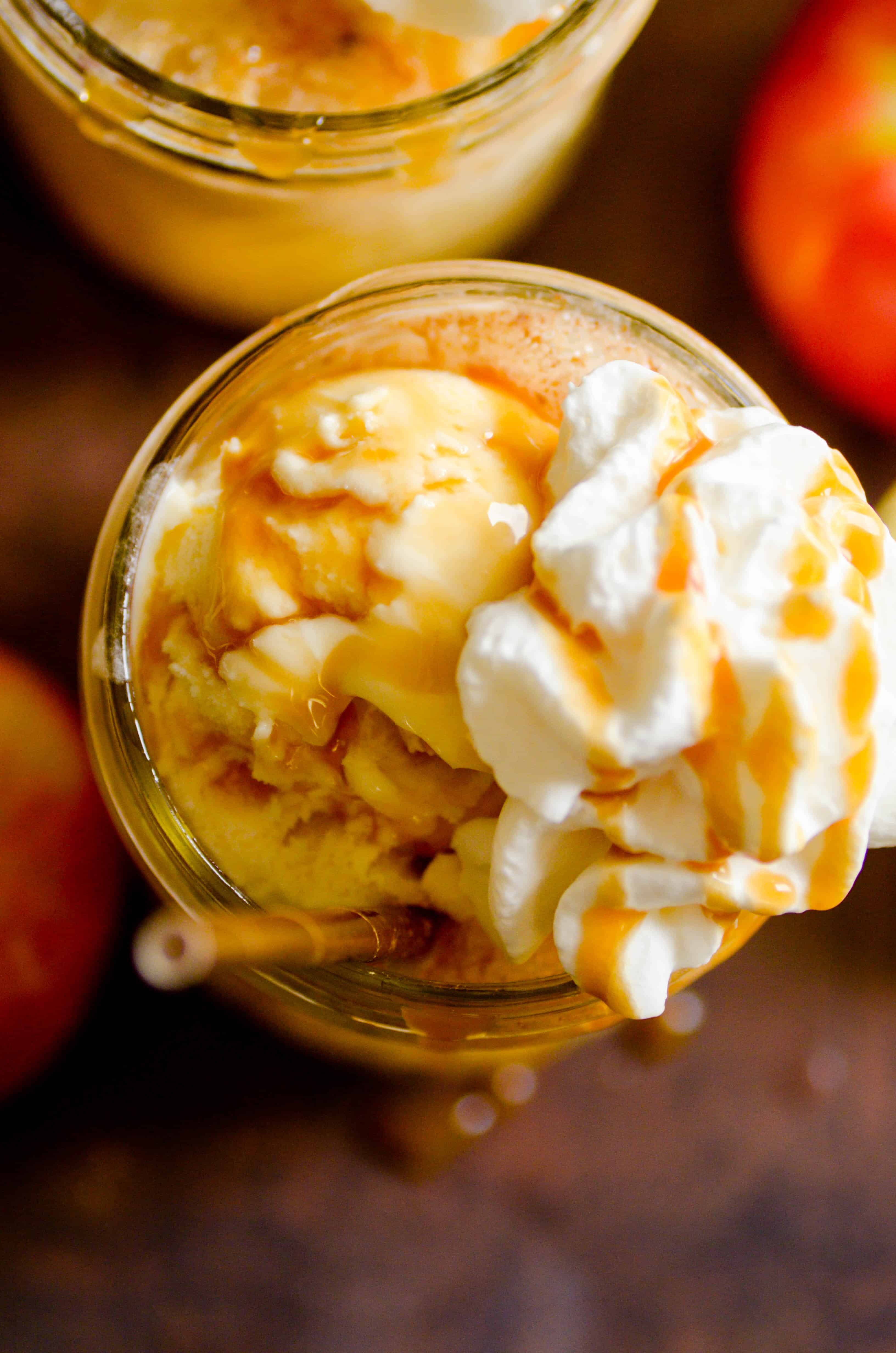 These sparkling Caramel Apple Cider Floats are the perfect treat for the transition from Summer to Fall. Easy to make for the whole family, you'll love sipping these on those not-quite-chilly-yet Fall days!