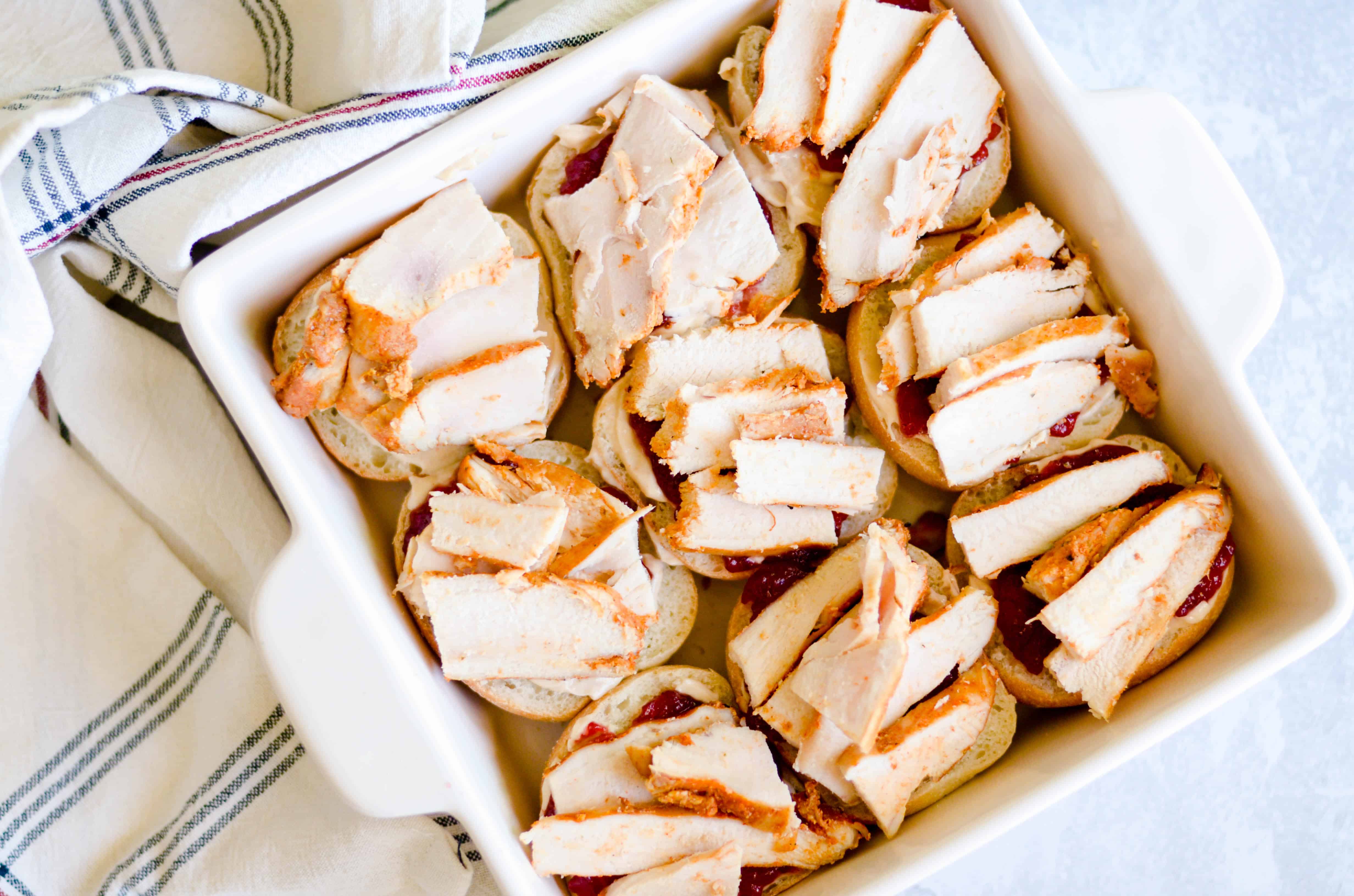 Cranberry Turkey Sliders with a Cajun Cream Cheese Spread