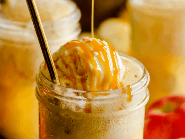 Caramel Apple Cider Floats Recipe