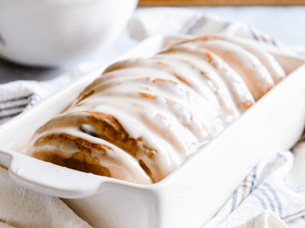 Cranberry Walnut Pull Apart Bread & Maple Cinnamon Glaze Recipe