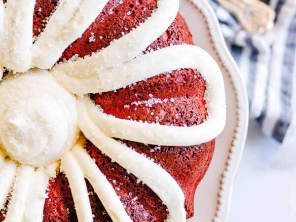 Red Velvet Bundt Cake with Cream Cheese Frosting Recipe