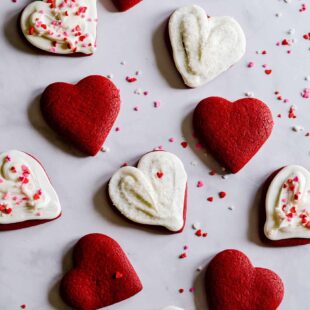 Red Velvet Cut Out Sugar Cookies {Recipe Video}