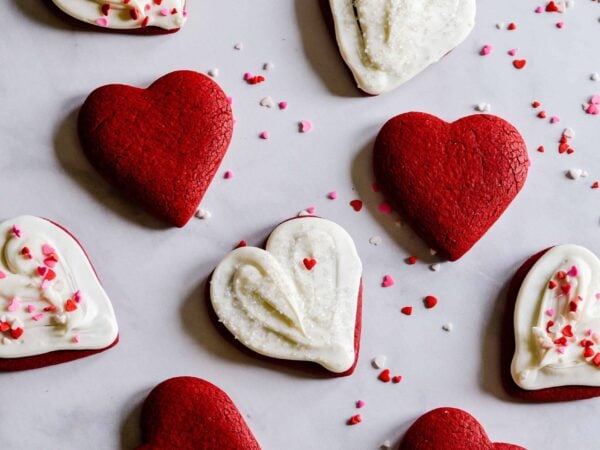 Red Velvet Cut Out Sugar Cookies {Recipe Video}