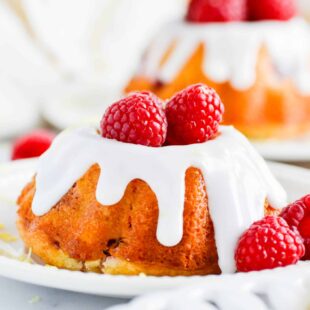 Raspberry Lemon Mini Bundt Cakes Recipe