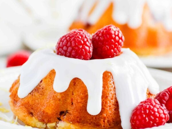 Raspberry Lemon Mini Bundt Cakes Recipe