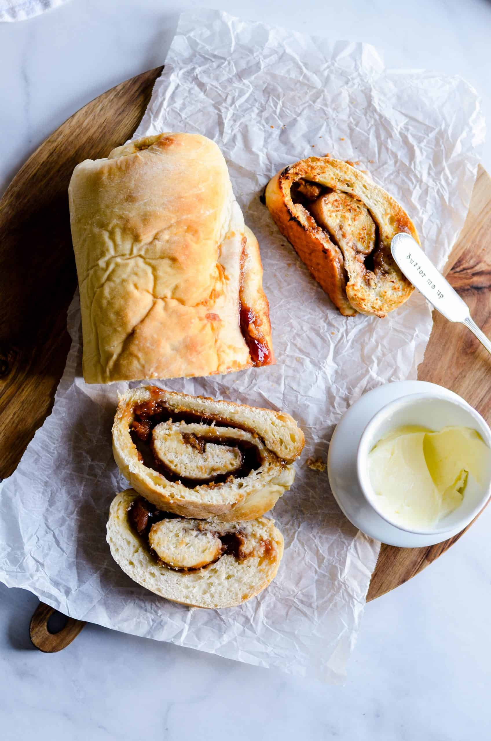 PB&J Swirl Bread Recipe - Something Swanky Dessert Recipes
