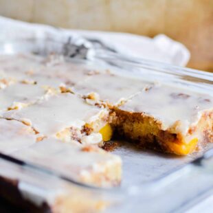 Cinnamon Peach Cake Recipe