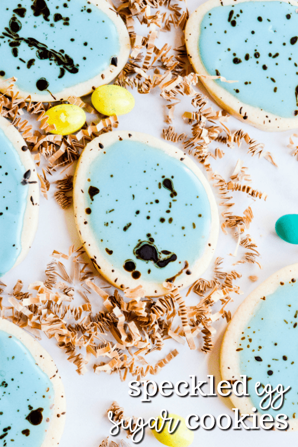 Speckled Easter Egg Cookies